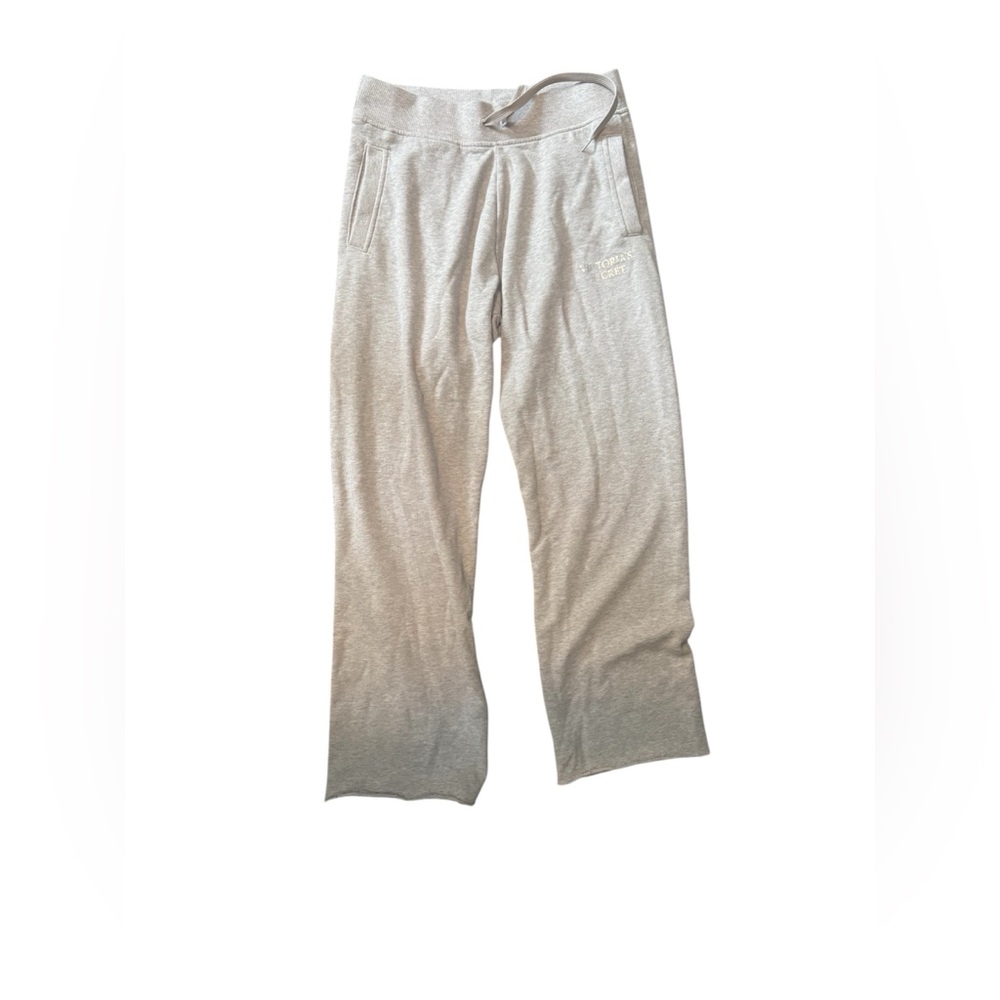Victoria's Secret Heather Gray woman’s wide leg Sweatpants